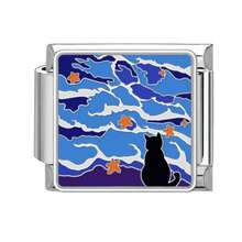 1/5/10/20/30/50pcs Stainless Steel Modular Bracelet Components, Romantic Starry Night Sky Series, DIY Detachable Bracelet Spring Cube