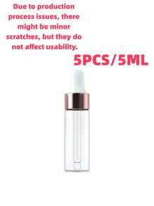 50/20/10/5/3 Pieces Set, 1 Milliliter, Pink Mini, Brown Spiral-Top Glass Bottle, Essential Oil, Dropper Bottle, Travel-Sized Empty Container, Packaging Bottle, Suitable For Travel, Vacation, Living Room, Home, Bedroom, Bathroom, Home Decoration, Travel Accessories, Wedding, Party, Birthday, Gift For Men, Mom, Dad, Friends