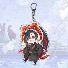 Mo Dao Zu Shi Cartoon Anime Acrylic Keychain Lan Wangji & Wei Wuxian Couple Bag Pendant - Multicolor - View 12
