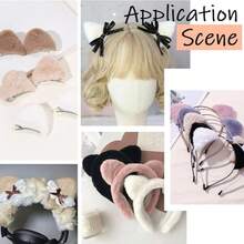 28PCS Mixed Color Mini Cat Ears Patches Set - Double-Sided Craft Embellishments For Sewing, DIY Hair Accessories, Phone Cases & Doll Making Supplies - Multicolor - View 10