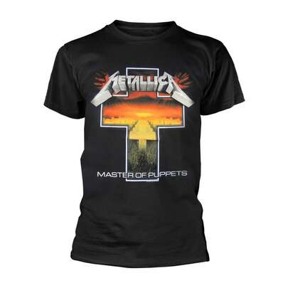 Metallica Unisex Adult Master Of Puppets Cross T-Shirt (Black) - 100% Cotton - (PH1608)