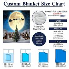 1 pătură personalizabilă din pânză cu brad de Crăciun, imprimare digitală cu nume personalizat, căldură pentru patru anotimpuri, poliester rezistent la rupere, țesut manual, stil la modă, potrivit pentru canapea, pat, călătorii, camping, cadou unic pentru adulți