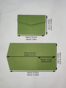 25pcs Three-Fold Pocket Wedding Invitation Envelopes, Simple Invitation Envelopes For Engagement, Wedding, 15th Birthday, And Baptism, DIY Invitations, 5* 7-Inch Invitations, Pocket Invitations, Customized Invitations, Multiple Colors To Choose From Freely. The Goods For Only Include Envelopes, Not Cards Or Painted Seals - Pearlescent Green - View 2