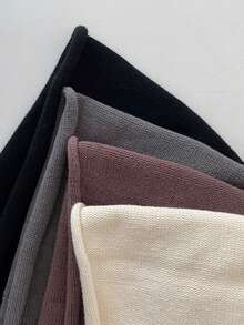 1pc Oversized Slouchy Beanie Hat For Men & Women, Minimalist Solid Color Ribbed Knit Skull Cap, Ultra-Soft Winter Headwear With Slouchy Fit, Versatile For Casual Street Style, Outdoor Activities & Daily Commute Winter Clothing