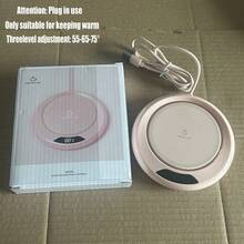 Sottobicchiere riscaldante a temperatura costante, sottopentola intelligente e creativo isolato per la casa, regolazione del riscaldamento a 3 livelli 55-65-75°C, scaldabicchiere da ufficio a temperatura costante, adatto per tutte le tazze, campeggio all'aperto, picnic, cucina, essenziale per autunno/inverno, regolazione della temperatura a 3 livelli 55-65-75°C, avvio intelligente con tocco costante, sottobicchiere riscaldante intelligente per bevande, controllo della temperatura costante, scaldabicchiere intelligente per caffè