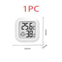 1pc/2pcs Mini Hygrometer, Compact Digital Humidity And Temperature Meter With LCD Display - Accurate Temperature And Humidity Monitor, Battery Powered, Easy To Read Comfort Indicator
