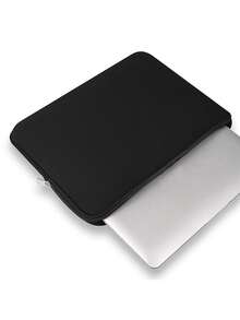 Applicable To Laptop Bag 11,13,14,15,15.6 Inch Laptop Case Soft Computer Bag Office Travel Bag Laptop/Computer/Shoulder Bag Ins/Y12k Style Portable Women/Men/Girl/Boy/Female/Male Cute Waterproof Shockproof/Waterproof Bag Lightweight Portable Simplicity With Computer Compartment Large Capacity School Office Ladies Work Commute Multi-Function - Black - View 13