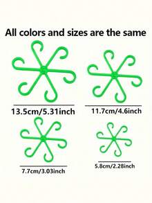 4pcs/Pack (4 Different Sizes Included) Plant Support Clips, Sturdy Stem Clips, Suitable For Climbing Plants - Plastic Material, For Indoor Climbing Plants, Plant Support - Multicolor - View 9
