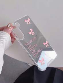 Bowknot Hear Cute Pattern Mirror Anti-Fall Sleeve Phone Case Compatible With IPhone 13/11/17/16/14/15/15pro/15 Plus/15 Promax/7plus/8plus/X/Xs Max/Xr/11pro/12pro/13pro/14pro/12mini/13mini/11promax/12promax/13promax/14promax/14plus/17pro/17Air/6/6s Plus/7/8/16Pro/16plus/16promax/Se2/17promax&Compatible With Samsung Galaxy/A54/A14/A12/A13/A15/A32/A33/A24/A52S/S20/S21/S22/S23/S24/S23Plus/S24ultra/S25/A15/A33/A23 - Multicolor - View 4