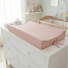BABY MARATHON Anatomical American Baby Changing Table With Fabric Cover + Luxury Plastic Cover - Màu hồng gỉ - Xem 5