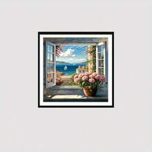 1 套 30x40cm/11.8x15.7 英寸 DIY 钻石画套装，无框，美丽风景，混合颜色，风景主题，所有季节，适用于家居装饰、客厅、玄关、卧室和可爱的艺术品 - 彩色 - 查看 13