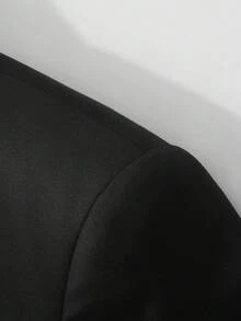 Men's 3 - Piece Suit Set, Formal Slim - Fit Blazer Vest Pants For Wedding/Business - 黑色 - 查看 7