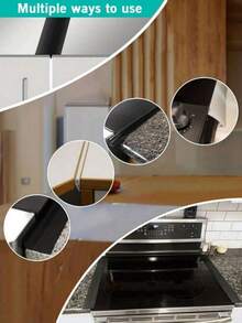 Silicone Stove Gap Cover, Kitchen Counter Gap Filler, Heat Resistant Oven Gap Filler, Between Kitchen Appliances Washing Machine And Stovetop, Stickers, Wall Decal, Vinyl Decal For Home Decorations, Spring Decoration Items Refresh Your Home, Festival Decoration Stickers Gifts Birthday Graduation-A11-Stove Cover Seal Strip, Kitchen Counter Protector | Heat Resistant Silicone | Stop Spills, Crumbs & Puppy Messes | Home Kitchen Room Decor | Essential Kitchen Accessories | Win Your Puppy Keep Game