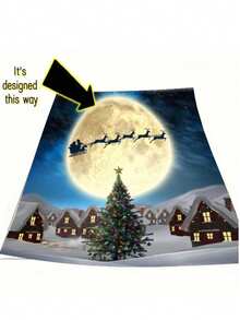 1 pătură personalizabilă din pânză cu brad de Crăciun, imprimare digitală cu nume personalizat, căldură pentru patru anotimpuri, poliester rezistent la rupere, țesut manual, stil la modă, potrivit pentru canapea, pat, călătorii, camping, cadou unic pentru adulți