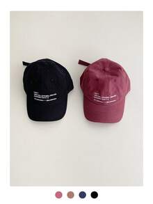 1 件装软冠简约后盖帽,男女通用休闲户外太阳帽,小脸,春夏 - 彩色 - 查看 11