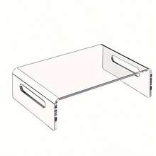 Acrylic Monitor Stand Riser, Suitable For Computer, Laptop, Printer, Notebook, IMac Displays, Premium Transparent Laptop Stand For Home And Office Use