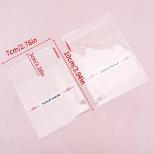 50 Stücke niedliche, süße rosa Erdbeermuster selbstklebende OPP-Beutel, geeignet für Schmuck, Dekoration, Geschenkverpackung und Aufbewahrung