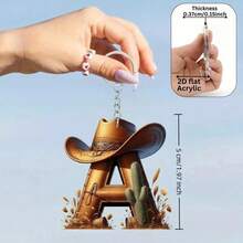 2D Flat Acrylic 26 English Alphabet Decorative Pendant, With Hanging Letter A-Z - Suitable For Christmas, Valentine's Day And Thanksgiving Decoration. Multifunctional Keychain And Backpack Hanging Accessory