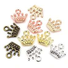 30pcs 13x14mm Crown Charms Pendant Zinc Alloy Metal DIY Jewelry Making Accessories Findings For Necklace BraceletValentine's Day Gift For Her JVLD - 皇冠飾物 - 查看 2