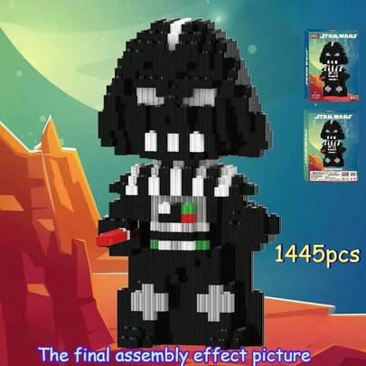 StarWars Bloc de construction Star Wars et figurine BB-8, interchangeables, sans besoin de pièces, à collectionner pour la maison, le bureau ou une fête. Cadeau d'anniversaire, de Noël ou d'Halloween pour les fans (produit officiel Star Wars). Plastique résistant avec yeux expressifs et bras articulés, idéal pour les passionnés et collectionneurs de Star Wars.