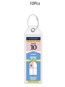 10 pièces Étiquette de bagage pour les essentiels de croisière, porte-étiquette de bagage de croisière, étiquettes de bagage de croisière transparentes pour toutes les compagnies de croisière. Essentiels de voyage, pour sac à dos de voyage, bagage, valise, fournitures scolaires, vacances, camping, accessoires de valise (19 cm * 9 cm)