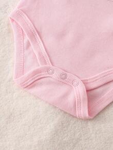 DILAVEL 5 Buah Baju Terusan Bayi Perempuan Lengan Panjang Terbaru Musim Gugur/Musim Dingin, Lembut dan Ramah Kulit, Motif Unicorn, Pakaian Merangkak, Berbagai Gaya Padu Padan untuk Pakaian Luar Ruangan - Berwarna merah muda - View 8