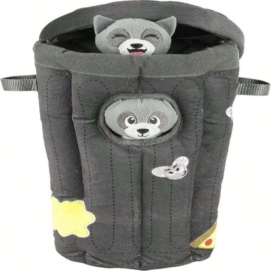 Juguete de peluche con rompecabezas Outward Hound Hide A Raccoon para perros - ColorG - Ver 1