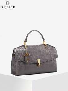 Nueva bolsa de mano de mujer de alta calidad con estampado de cocodrilo, bolso de mensajero simple y versátil, de lujo de alta gama, estilo de lujo discreto, adecuado para fiestas/cenas/exteriores/viajes