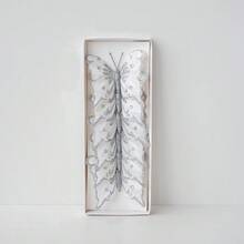 6Pcs New Christmas Decor Butterflies Christmas Tree Hanging Decor Glitter Simulation Butterfly Scene Ambience Arrangement Decor Home Decor Christmas Decorations Room Decor Winter