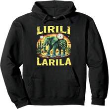 Lirili Larila Funny Tralalero Tralala Meme Pullover Hoodie - 黑色 26 - 查看 1