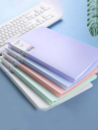 Cartella portadocumenti A4 con tasche, adatta per documenti formato A4 come fogli d'esame, realizzata in materiale PP, trasparente e impermeabile, pratica per l'archiviazione e l'organizzazione di documenti a casa, a scuola e in ufficio, ottima per il ritorno a scuola