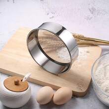 1 cái rây bột lưới mịn, rây nướng thủ công, bình lắc đường bột, thích hợp để nướng bánh ngọt, bánh mì, bánh ngọt, bột mì, bột ca cao, rây đường, bánh nướng nhỏ, dụng cụ nhà bếp dễ vệ sinh - Nhiều màu - Xem 7