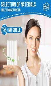 LainNeala Small Trash Bags 4 Gallon, 100 Count Small Garbage Bag Bathroom White Mini Trash Bag Trash Can Liners Unscented Small Garbage Bags For Bathroom Can - MàuA - Xem 5