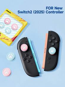 2pcs/4pcs Game Controller Joystick Cap, Grip Button, Compatible With Switch2/Switch Pro2 Gamepad, Joystick Cover, Compatible With Switch2/Joy-Con2 Game Console, Gaming Accessories - Multicolor - View 6
