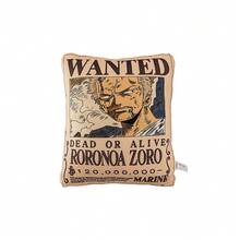 Miniso 1pc 16-Inch Zoro Decorative Pillow From One Piece Series, Suitable For Multiple Scenes, Soft Support For Waist And Back, Ideal For Bedroom Headboard, Dorm Chair Decor, And Anime Fans' Daily Use