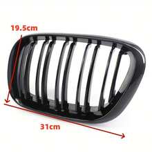 Paire de calandres sport noires brillantes pour capot pour BMW X5 E53 1999 2000 2001 2002 2003, calandre de course, style automobile