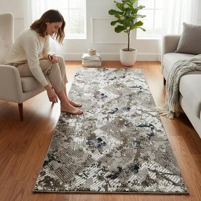 Tapete antiderrapante com fundo de gel feito na Turquia – Tapete macio, resistente a manchas, antiestático e antialérgico – Disponível em 50x80 cm, 80x150 cm, 100x150 cm