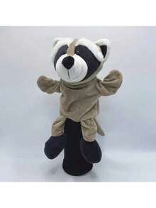 1 件毛绒卡通动物高尔夫球杆头套，可爱动物高尔夫球杆保护套，保护性杆头套，采用混色法兰绒面料制成，适合高尔夫球手，高尔夫配件，耐用又可爱 - 彩色 - 查看 4