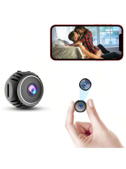 1pc Mini Intelligent HD Camera, Home Security Portable Wireless WiFi 2.4G Mobile Phone Remote Monitoring, Video Recording Function, Baby Monitor, Nanny Motion Detection Function. view 2
