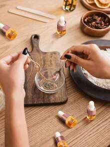 50/20/10/5/3 Pieces Set, 1 Milliliter, Pink Mini, Brown Spiral-Top Glass Bottle, Essential Oil, Dropper Bottle, Travel-Sized Empty Container, Packaging Bottle, Suitable For Travel, Vacation, Living Room, Home, Bedroom, Bathroom, Home Decoration, Travel Accessories, Wedding, Party, Birthday, Gift For Men, Mom, Dad, Friends