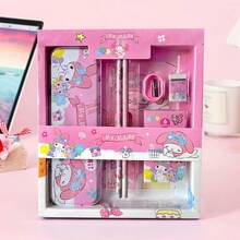 Sanrio Sanrio Stationery Gift Set For Boys And Girls, Includes Pencils, Erasers, Sharpeners, Kuromi, My Melody, Hello Kitty, Ideal Birthday, Back To School, Halloween, Christmas, Thanksgiving Gift For Kids (Assorted Patterns And Colors Due To Production Batch Differences)