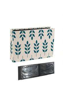 一本/100页相册，红心插入纪念相册，适合家人、朋友和情侣的纪念册，家居装饰，6x6英寸，家居摆设