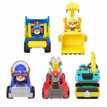 Spin Master Paw Patrol 5 Baufahrzeug-Stile - wähle Rubble Bulldozer, Rocky Betonmischer, Zuma Bagger & mehr, lizenzierte Rollenspielzeuge, Geschenk für Kinder ab 3 Jahren