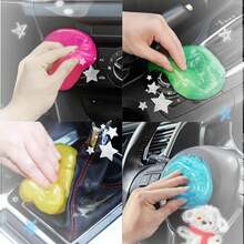 Car Cleaning Gels Car Cleaning Putty Universal Auto Detailing Tools Car Interior Cleaner, Dust Cleaning Slime, Car Accessories Gift For Men & Women - Multicolor - View 1