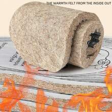 1 Pair Of Thickened Wool Felt Insoles For Warmth, Shock Absorption And Pressure Relief. Multiple Sizes Available For Arbitrary Cutting