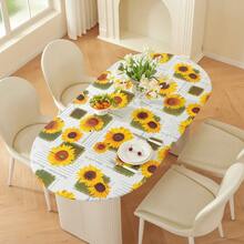 Oval Fitted Vinyl Tablecloth With Elastic Edge, Super Elastic Table Cloth, Wipe Clean Table Cover For Indoor And Outdoor - Multicolor - View 22