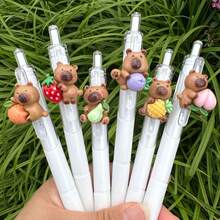 5/2/1pc,Random Cute Floral Quick Dry Neutral Pen, Gel Pen, Ballpoint Pen, Cute Flower Push Action Pen, Perfect For Students And Girls, Opening Season Gift For Kids, Friends, BFFs