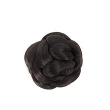 女士凌乱发髻发夹，凌乱波浪卷发发髻接发，蓬松盘发发髻夹式合成假发马尾接发