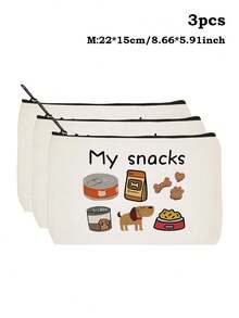Adult Dog Snack Storage Bag, Cute Pet Snack Pattern, Lightweight Zipper Bag, Suitable For Travel, Odourless, Perfect For Pet Toys, Snacks, And Collars - The Perfect Gift For Dog Mums. - Multicolor - View 17