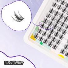 120 pezzi Ciuffetti di ciglie stile manga, ricci C, estensioni ciglie a grappolo sinistra e destra, estensioni ciglie finte individuali, per trucco quotidiano, fai da te a casa, morbide e facili da usare